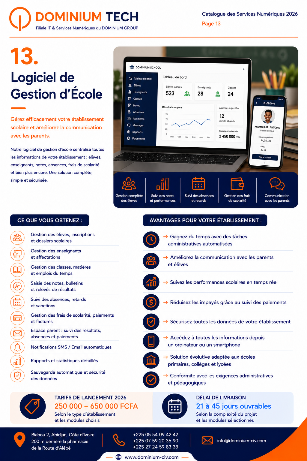 Logiciel de Gestion d’École