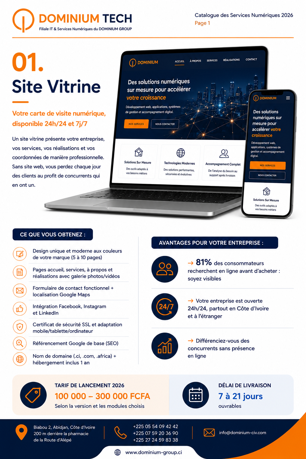 Site Vitrine Professionnel